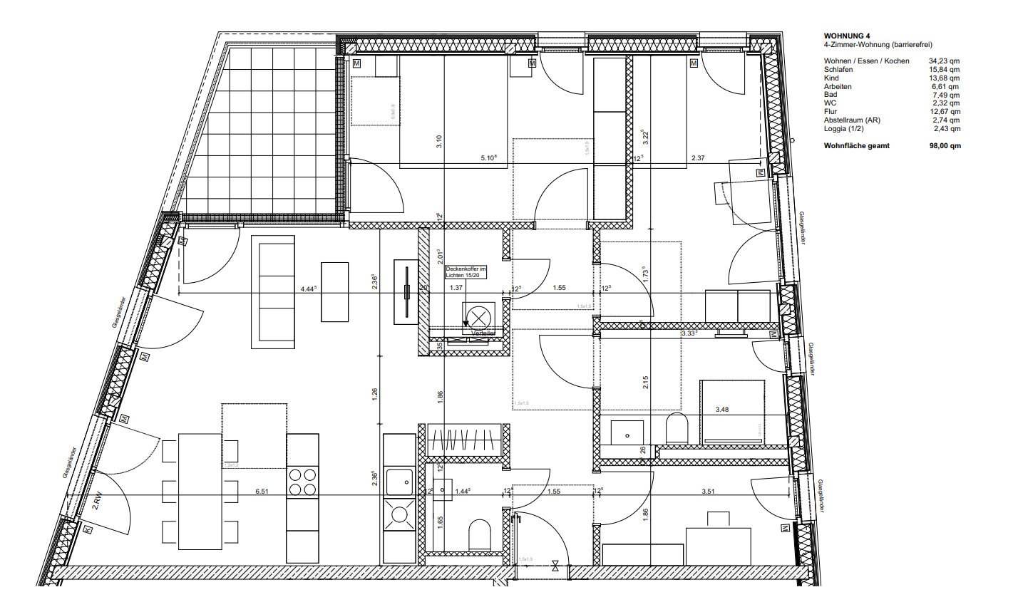 Grundriss bemaßt
