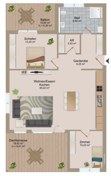 Wohnungsgrundriss