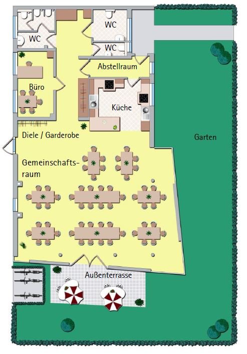 Grundriss EG Gemeinschaftsraum